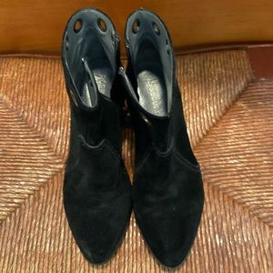 Black Suede Booties
